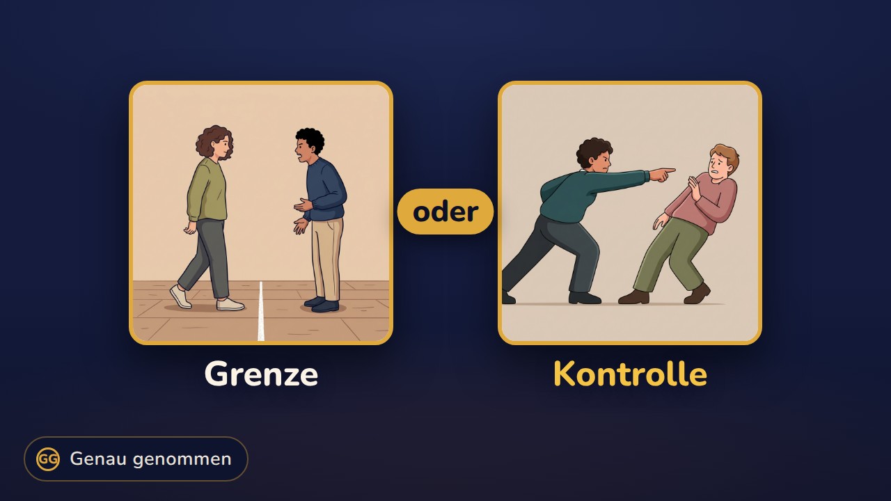 Grenze und Kontrolle nebeneinander