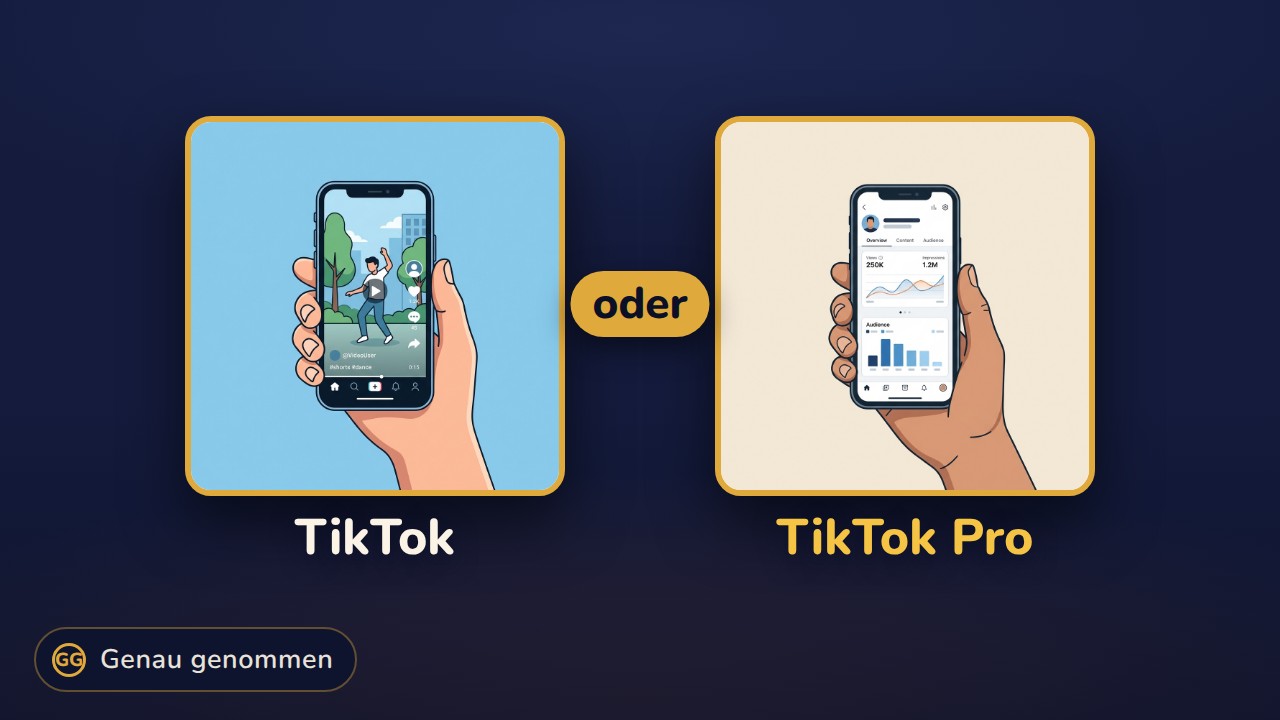 TikTok und TikTok Pro nebeneinander