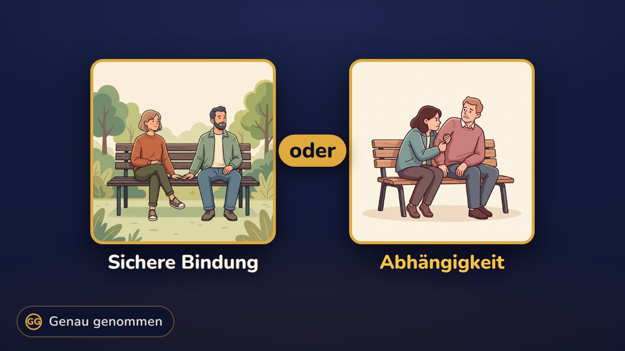 Bindung und Abhängigkeit nebeneinander
