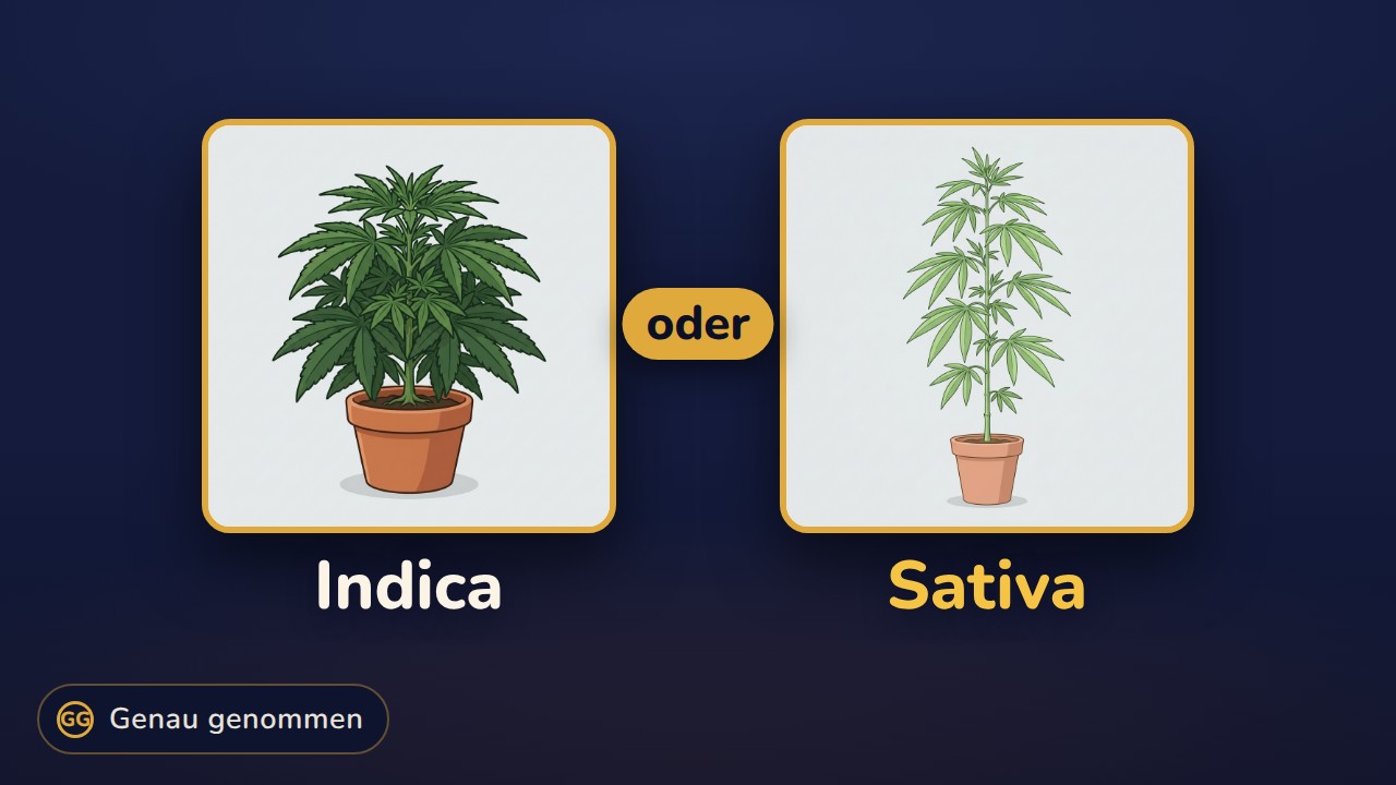 Indica und Sativa nebeneinander