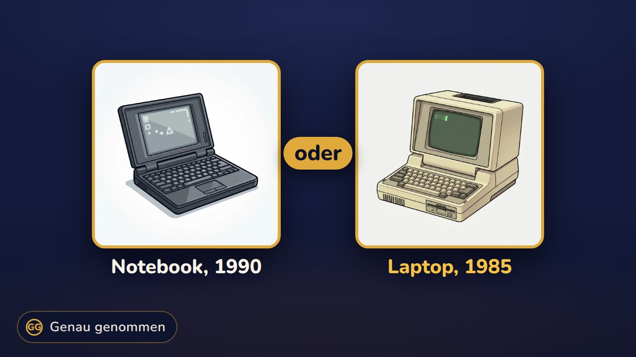 Notebook und Laptop nebeneinander