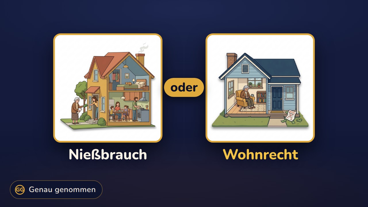 Nießbrauch und Wohnrecht nebeneinander